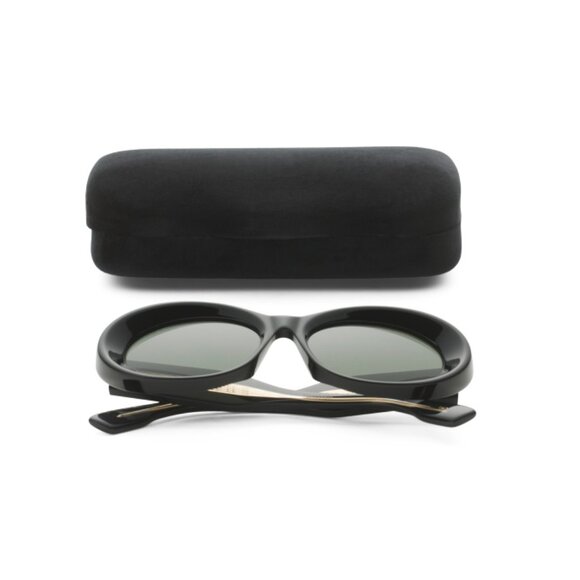 GUCCI Black 54mm Round Sunglasses - Picture 1 of 2